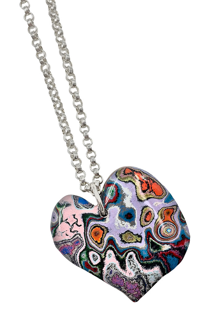 rebel nell graffiti heart pendant