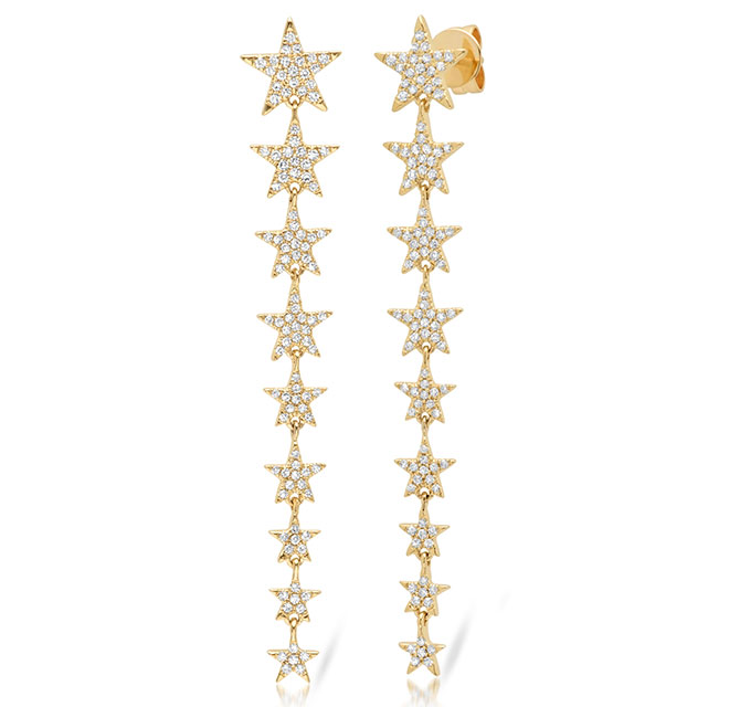 shy creation ascending star earrings