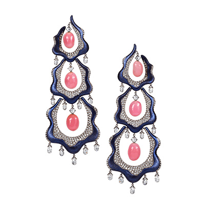 Moussaieff conch pearl earrings