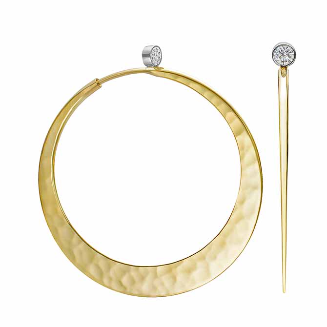 Toby Pomeroy Eclipse hoop earrings