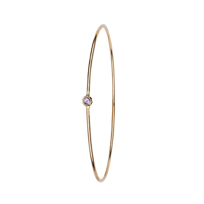 Pyrrha 14k Montana sapphire bangle