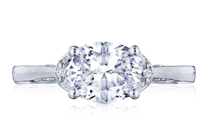 Tacori platinum east-west ring