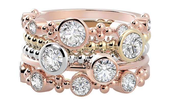 forevermark tribute ring stack