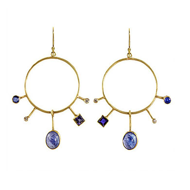 Margery Hirschey blues orbit earrings