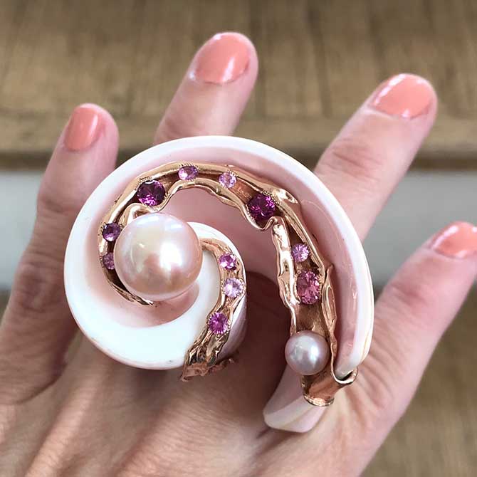 Mirjam Butz-Brown Jewelers conch shell ring