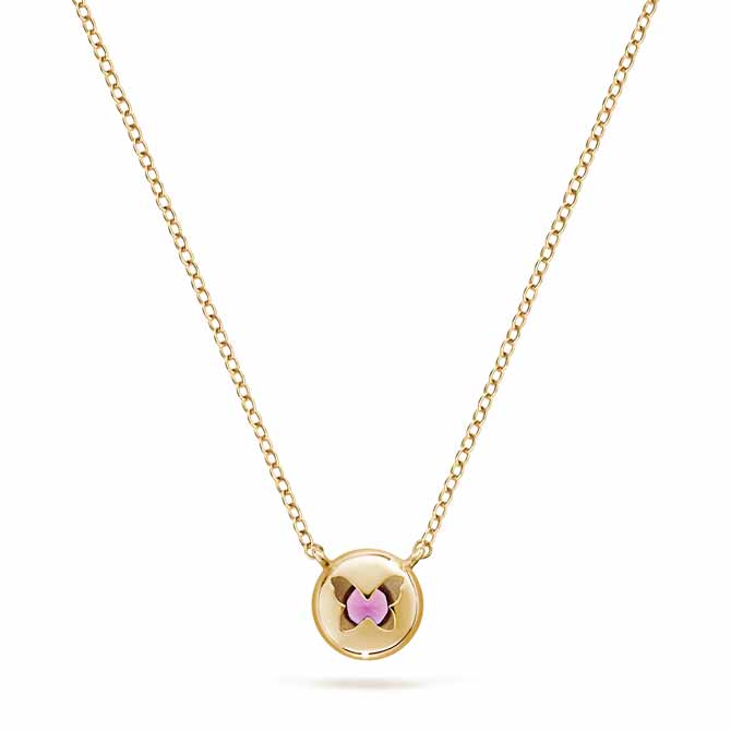 Annie James pink sapphire necklace
