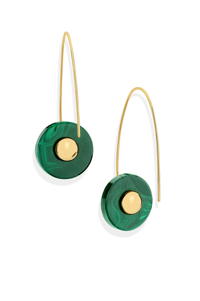 Yael Sonia malachite earrings