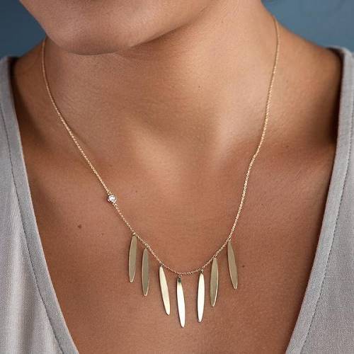 Charles and Colvard Iconery fringe necklace