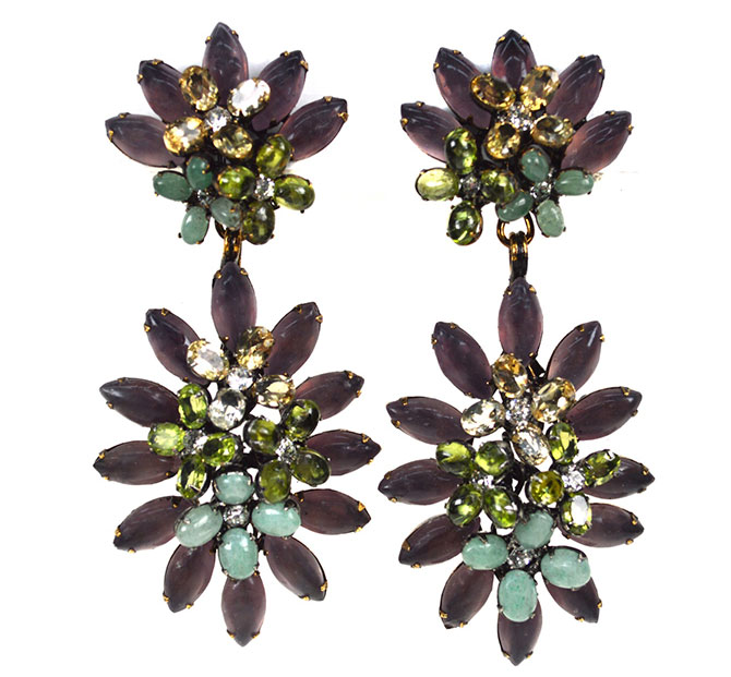 iradj moini amethyst flower earrings