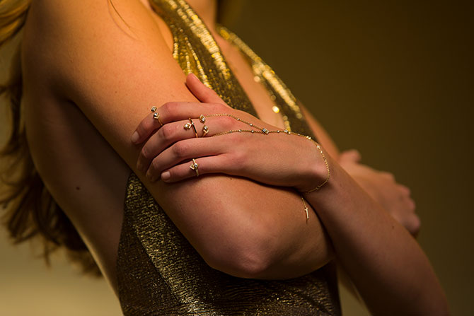 Messika x Gigi Hadid hand jewelry