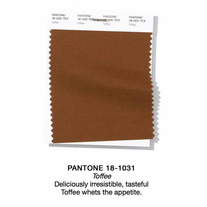 Pantone SS19 Toffee