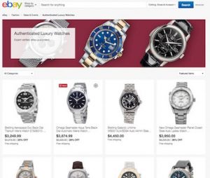 eBay Authenticate Luxury Watch Page