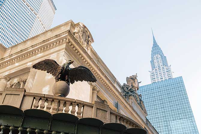 Eagle statue at Grand Central Station