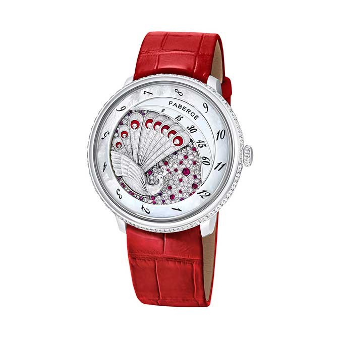 Faberge Lady Compliquee Peacock Ruby watch