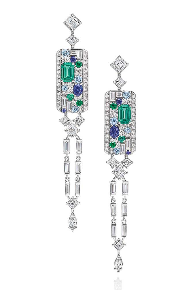 Harry Winston Central Park Mosaic Earrings