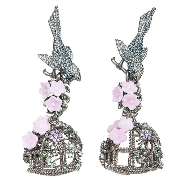 Ines di Santo Romantic Birdcage earrings