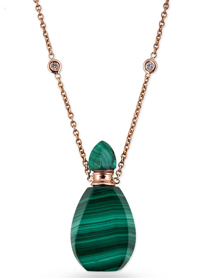Jacquie Aiche malachite potion bottle