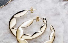 Love Los Angeles crescent hoops