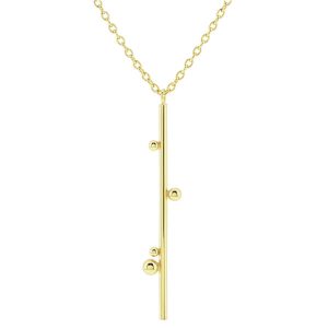 Sechic Globes bar necklace