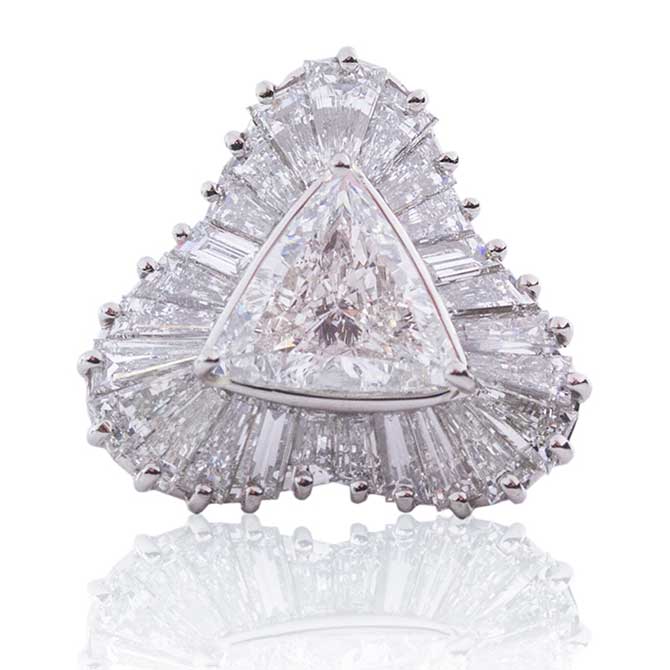 Oscar Heyman diamond ballerina ring