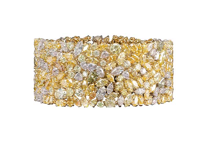 Oscar Heyman fancy shape diamond bracelet