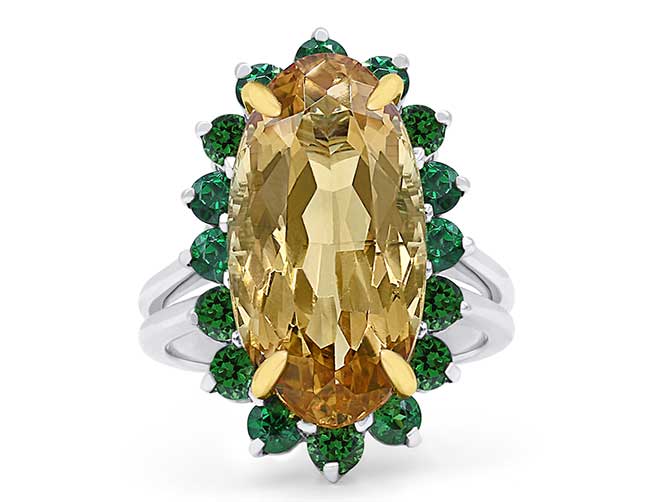 Oscar Heyman imperial topaz ring