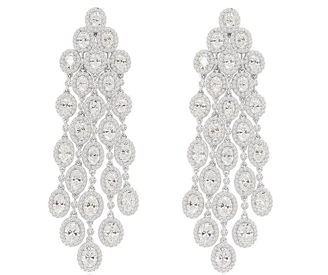 Sutra diamond drop earrings