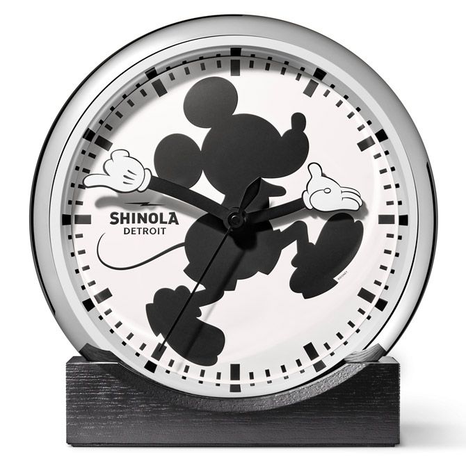 Shinola Runwell Mikcey Mouse clock