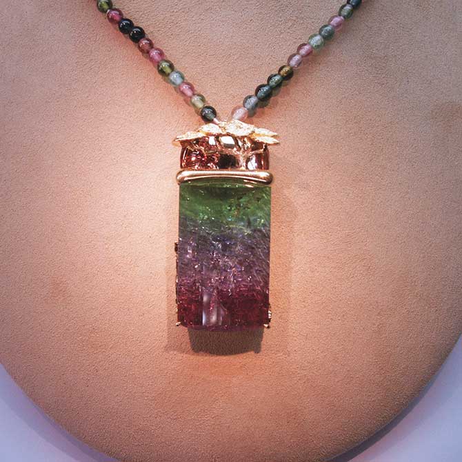 Jeffrey Bilgore tourmaline necklace