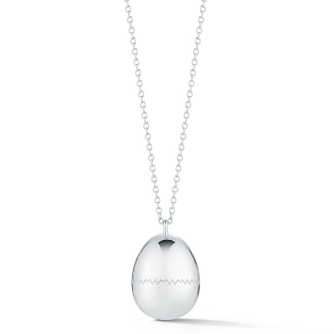 Tali Gillette Good Egg silver necklace