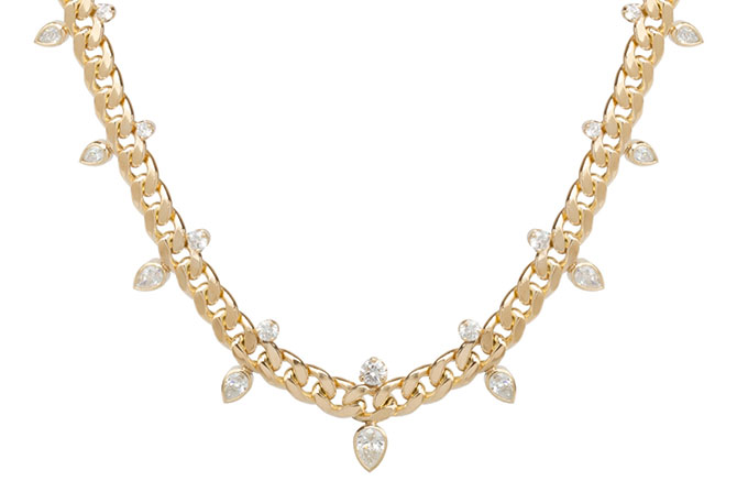 Zoe Chicco gold and diamond necklace