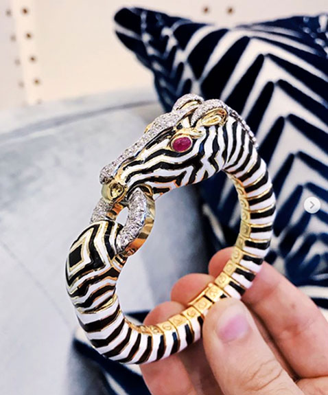 david webb zebra bracelet