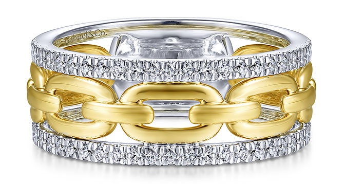 gabriel diamond gold ring
