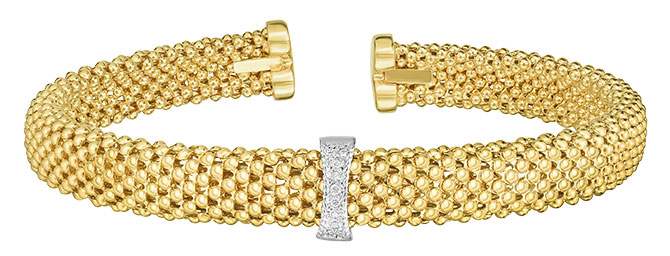 phillip gavriel popcorn cuff with diamonds
