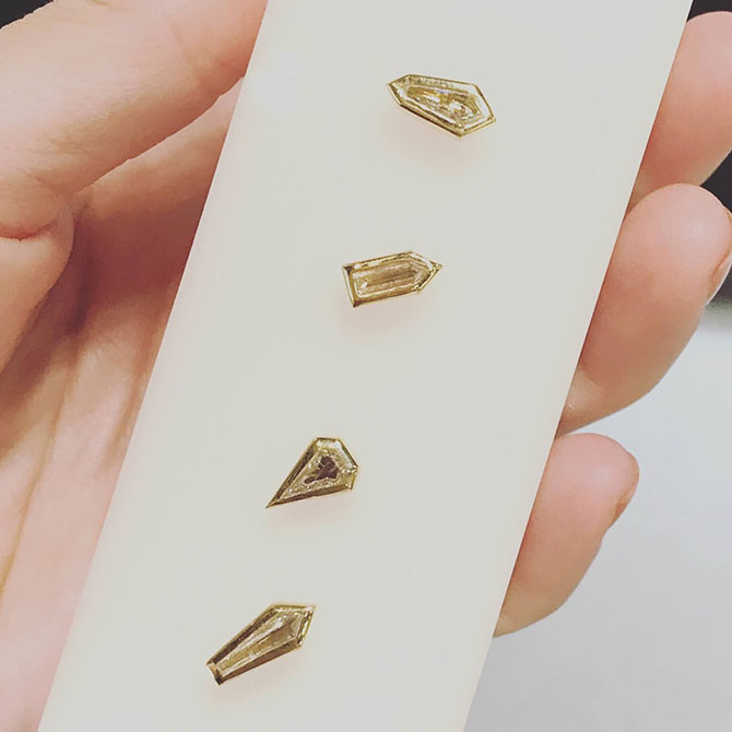 Diana Mitchell diamond stud earrings