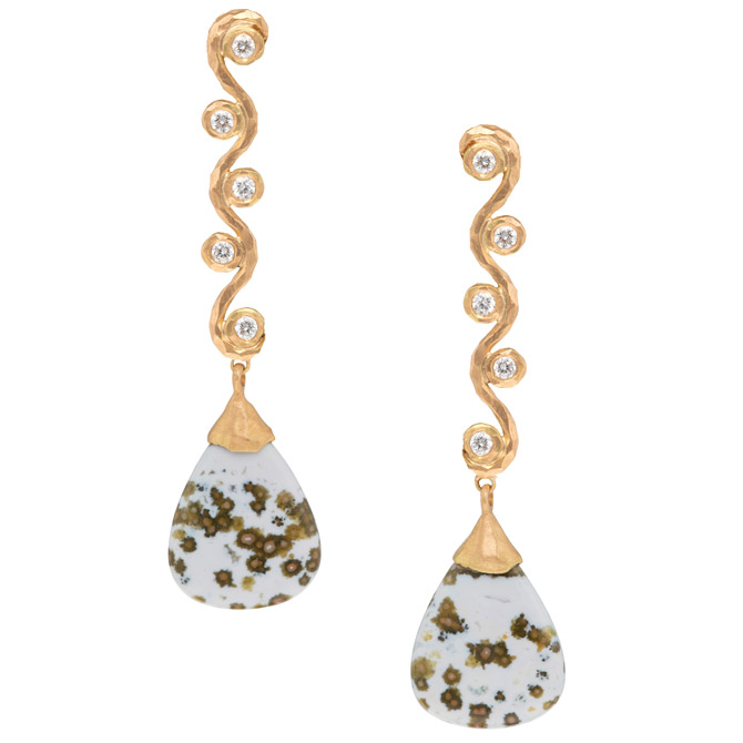 Pamela Froman Ocean Dream jasper earrings