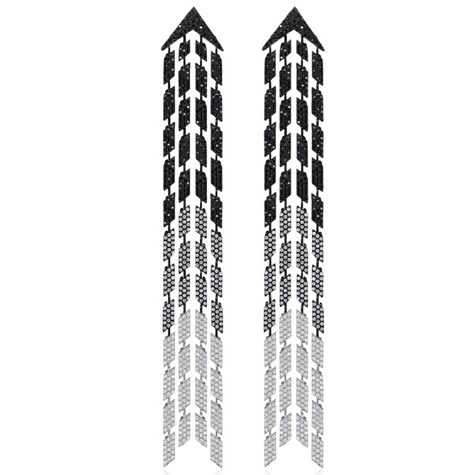 AS29 Cascade diamond earrings