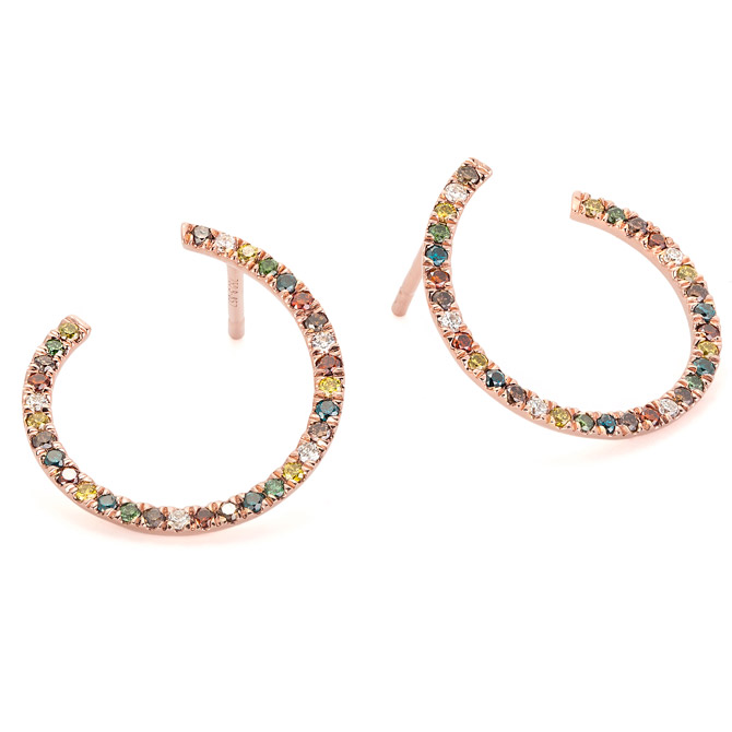 Facet Barcelona rainbow earrings