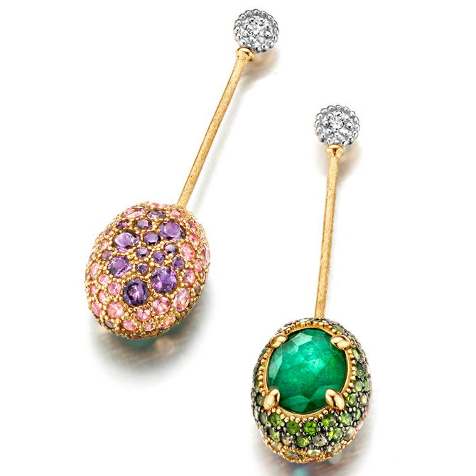 Nanis Italian Jewels Dancing in the Ran Reverse earrings