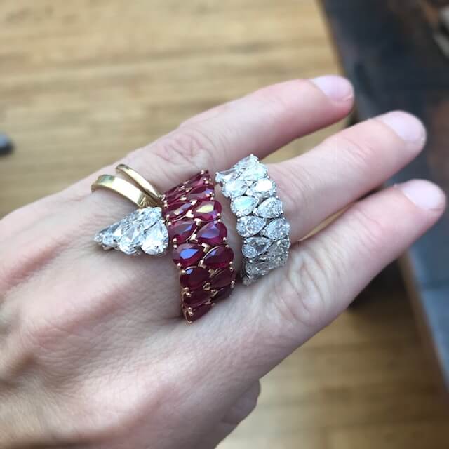 Etho Maria ruby and diamond ring