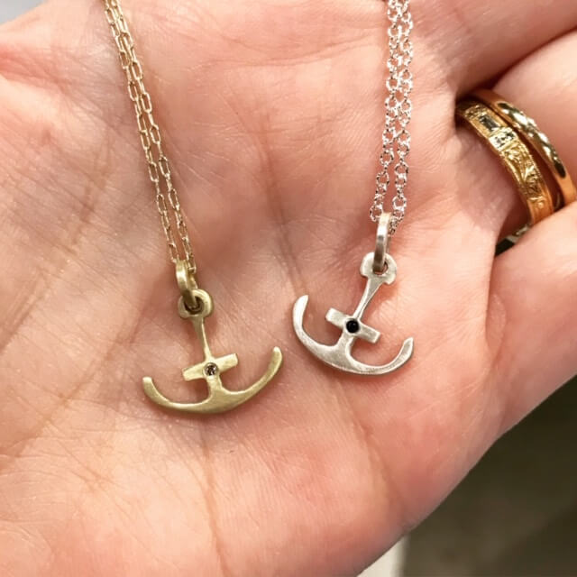 Judi Powers anchor necklaces