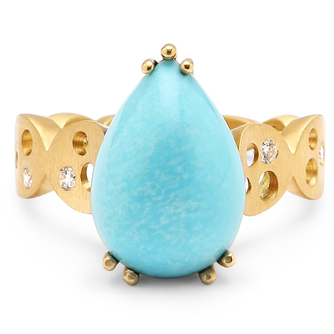 Dana Bronfman turquoise Earth Treasure ring