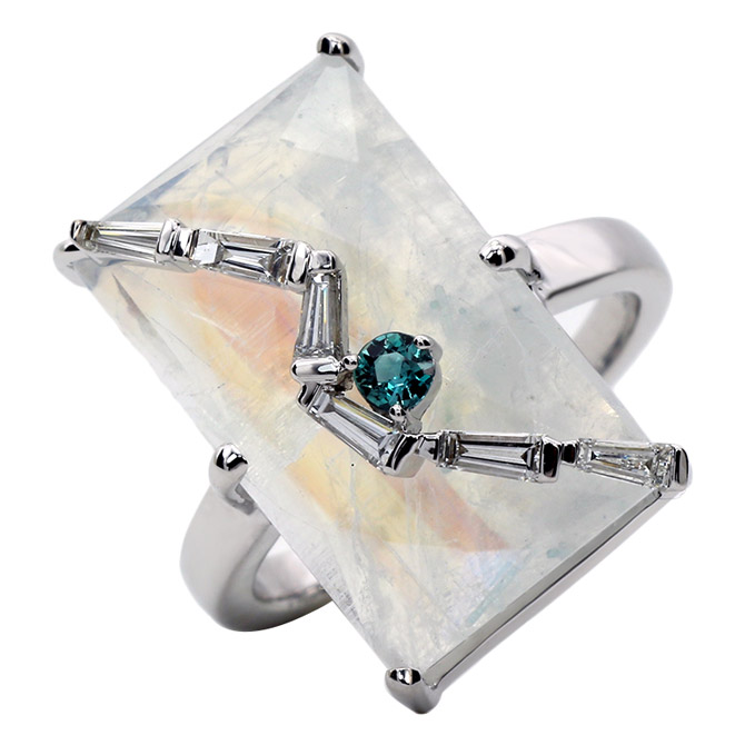 Laura Medine moonstone ring