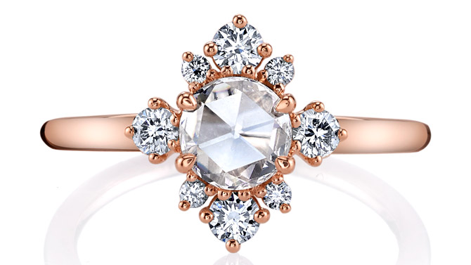 Parade Design rose-cut diamond ring