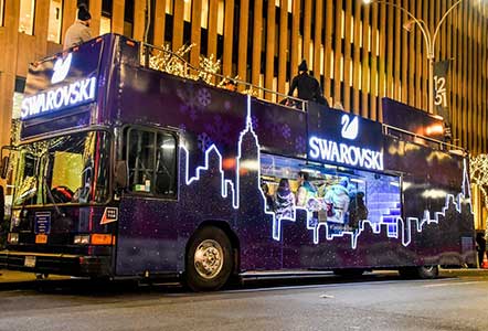 Swarovski pop-up bus