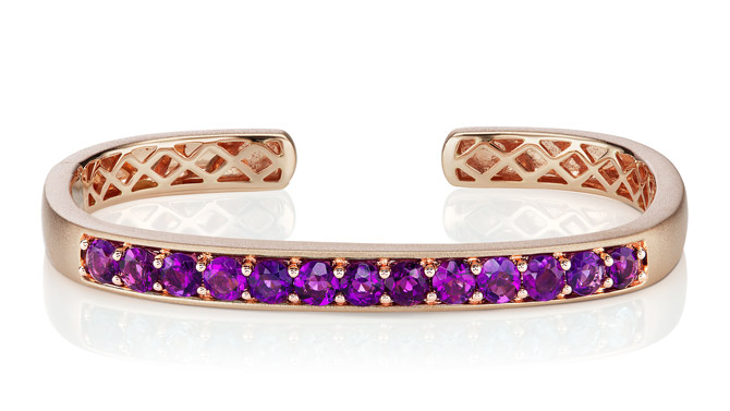 Jane Taylor Cirque amethyst cuff bracelet