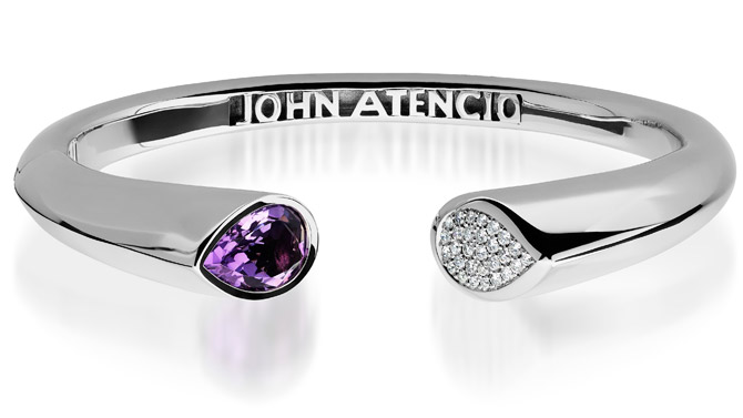 John Atencio Gemini amethyst bracelet