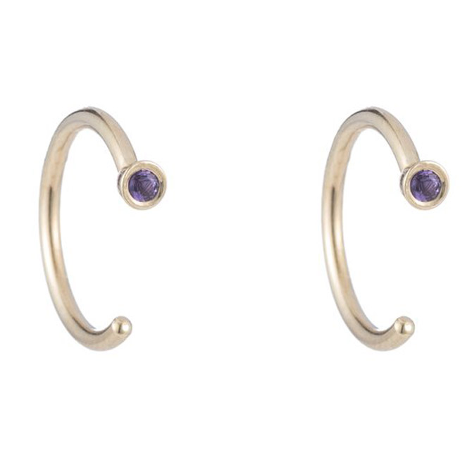 Ariel Gordon birthstone Dust hoops