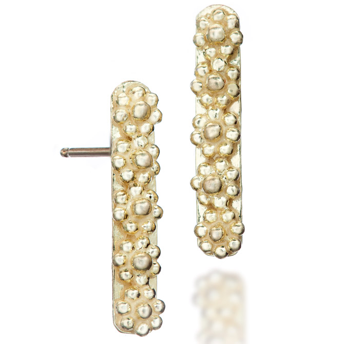 Christina Malle flower bar post earrings