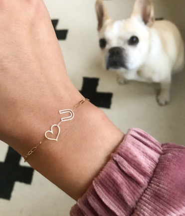 K Kane chain letter bracelet